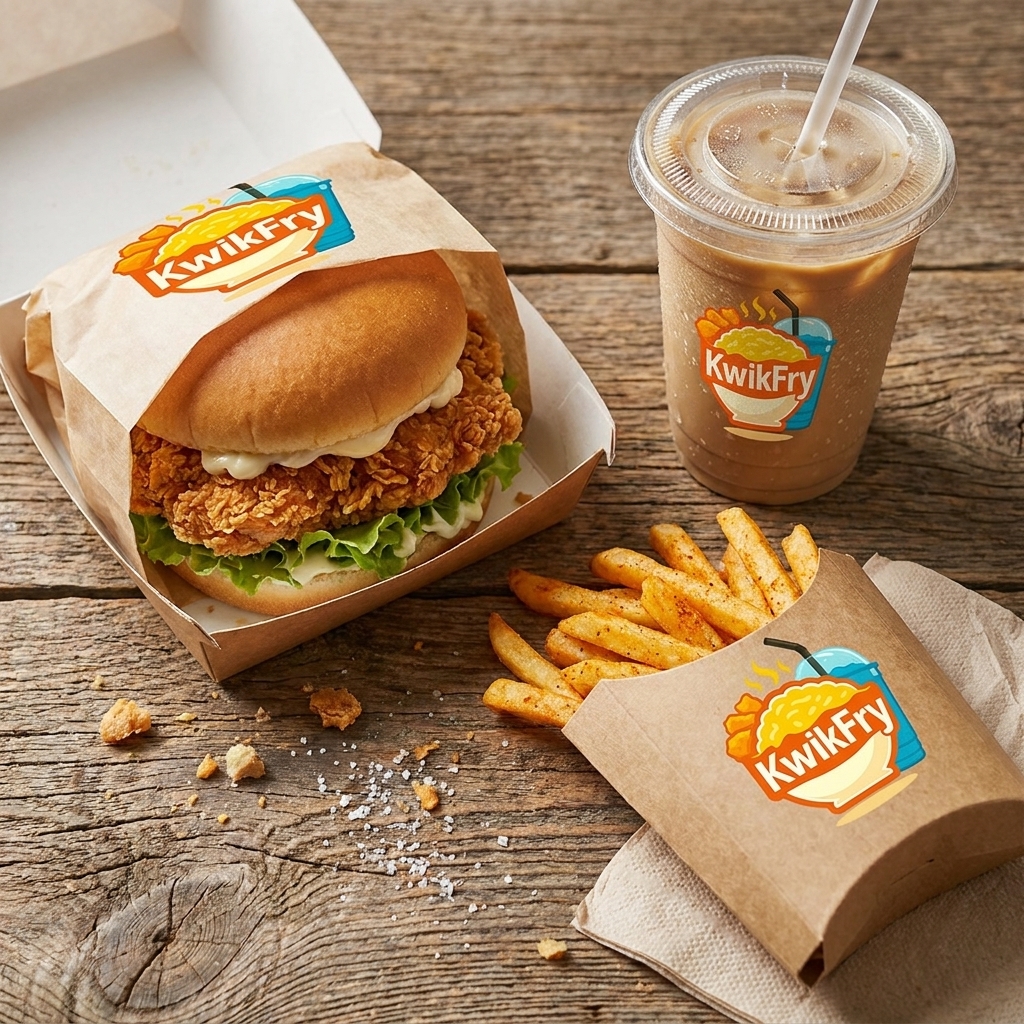 Chicken Burger + French Fries + Classic Cold Coffee